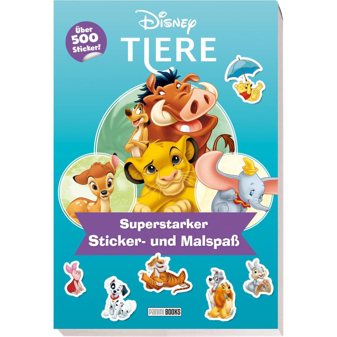 Panini, Sticker, Disney Tiere: Superstarker Sticker- und Malspass