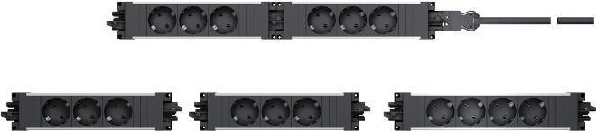 Actual product image Bachmann STEP BASE 5x protective contact (5 x, CEE 7/3, 0 m)