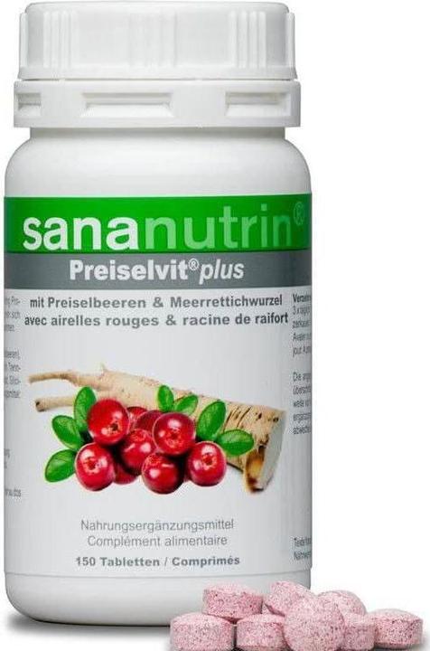 Image du produit Sananutrin Preiselvit plus comprimé (150 pièce(s), Cachets, 105 g)