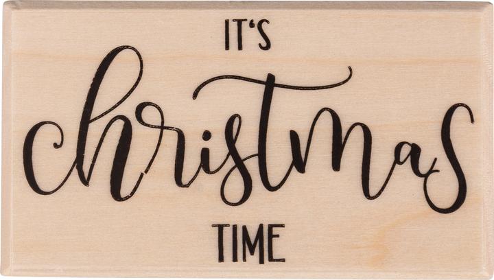 Image du produit Butterer Tampon "It's christmas time" (c'est l'heure de Noël)