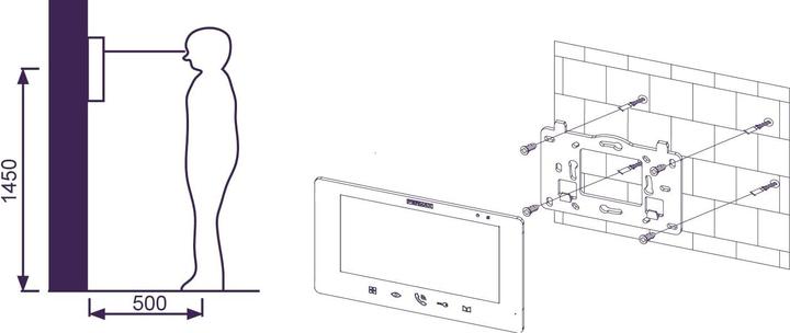 Productafbeelding Fermax Videosprechanlage mit 7-Zoll-Monitor, Nachtsicht und IP54-Schutz