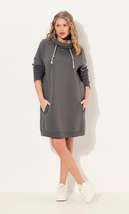 Produktbild Ulla Popken Sweatkleid, Stehkragen, Langarm, Taschen (42, 44)