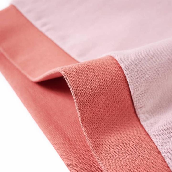 Actual product image VidaXL Children's sweatshirt with colour block Pink 104,Material: 80 (104)