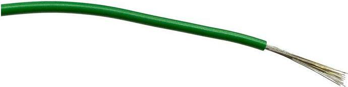 Actual product image RS PRO Switching wire Ø 2.20 - 2.45mm / 0.75 mm², 18 AWG tinned copper, green PVC insulated 24 / 0.2 mm (0.15 m)