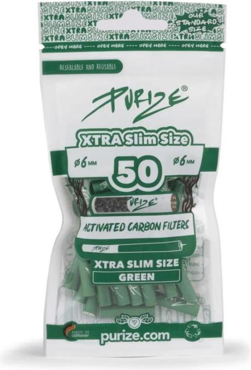 Actual product image Purize Activated charcoal filter Xtra-Slim 50pcs