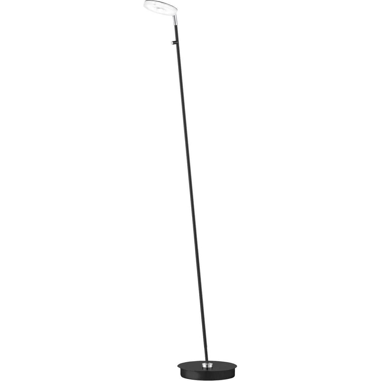 Fischer & Honsel, Stehlampe, Honsel Stehleuchte Dent - sandschwarz/chromfarben (40405)
