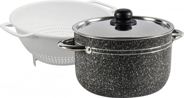 Actual product image Berger Stone Rock pasta saucepan set 3 pcs.