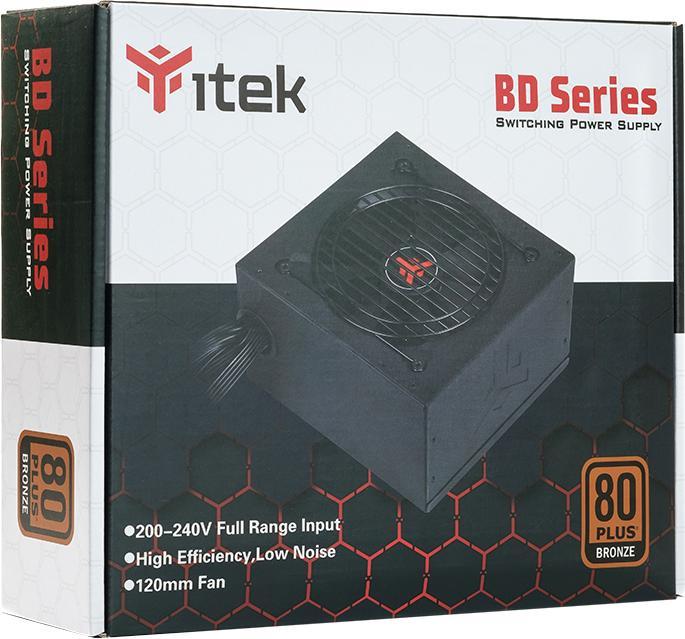 Produktbild Itek BD500 Computer-Netzteil 500 W 24-Pin ATX Schwarz (500 W)