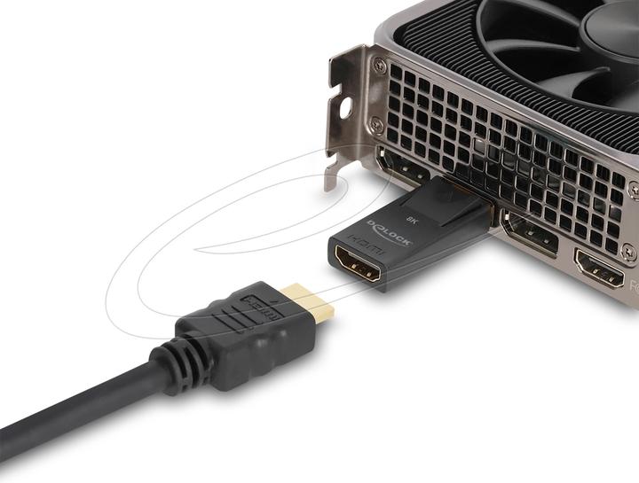 Actual product image Delock Aktiver DisplayPort 1.4 zu HDMI Adapter 8K mit HDR Fu (HDMI, 5 cm)