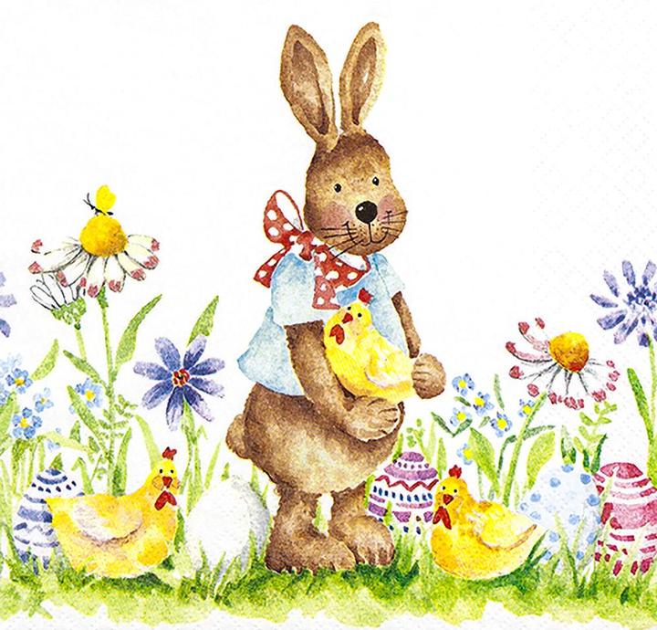 Produktbild Homefashion Serviette "Osterhase Max" (20 x, 33 x 33 cm)