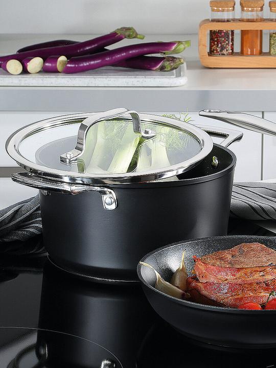 Actual product image Küchenprofi Roasting pot with glass lid 20 cm (Pot, Aluminium, 20 x 10.50 cm)