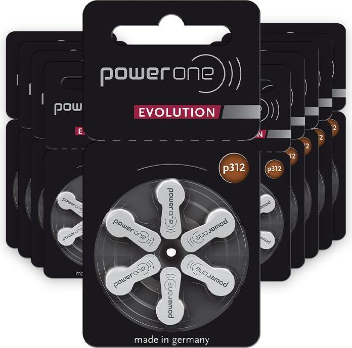 Produktbild Powerone Evolution p312 (60 Stk., A312, 189 mAh)