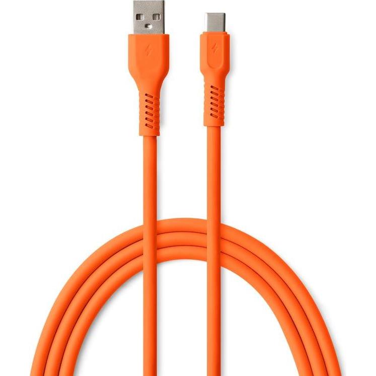 Thumbnail - Forever COLORUM Kabel USB-A - USB-C 1,8m 3A CK60-AC-10 xOrange (1.80 m, USB 3.0), USB Kabel