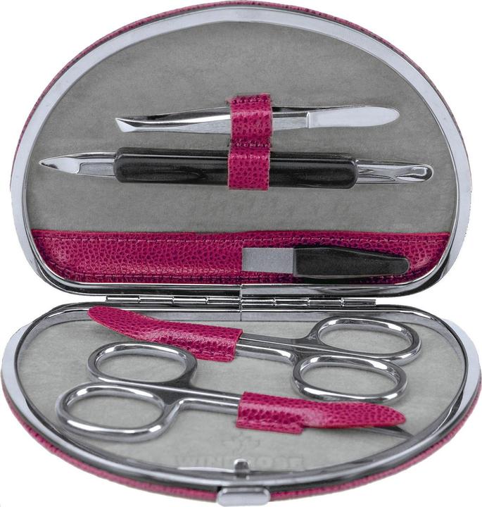 Windrose 803864.06 - 5-teilig Maniküretui Beluga beere (Leder)