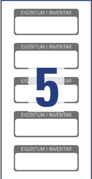 Actual product image Avery Inventory labels with laminate