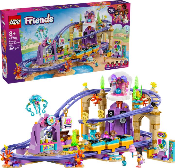 Produktbild LEGO Meerjungfrauen-Achterbahn (42703, LEGO Friends)