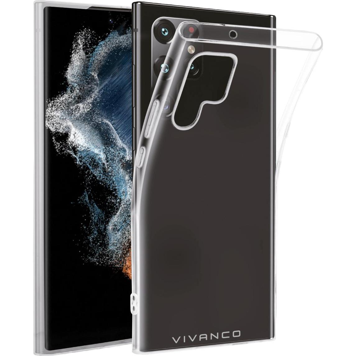 Vivanco Super Slim Backcover Samsung Galaxy S23 Ultra Transparent (Samsung Galaxy S23 Ultra), Smartphone Hülle, Transpar...