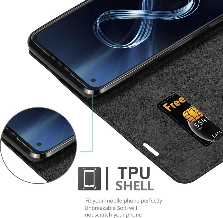 Actual product image Cadorabo Book Invis. Magnet sleeve (Asus Zenfone 8)