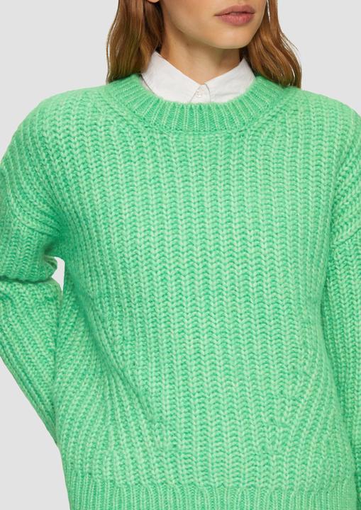 Produktbild s.Oliver Strickpullover Weicher Grobstrickpullover mit überschnittenen Schultern (42)