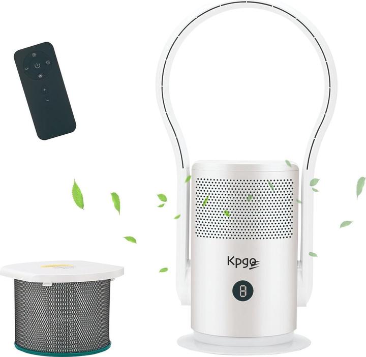 Actual product image Kpgo - Fan - Air purifier - HEPA filter - Air filter - Curved design - Tegen hooikoorts - Anti p (20 m²)