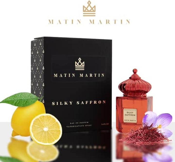 Immagine prodotto Matin Eau de Parfum Silky Saffron per Donna e Uomo Saffron Lemon Grapefruit Scene intense e di lunga (Eau de parfum, 100 ml)
