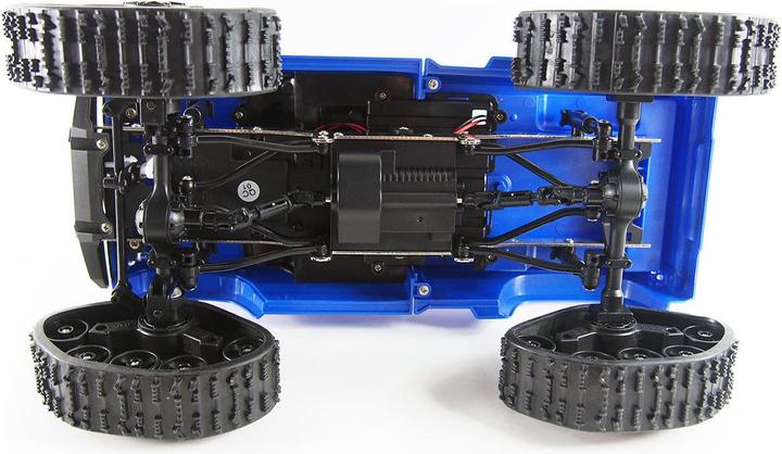 Image du produit Amewi Camionnette RC AMX RTR bleu avec roues et chaînes 4WD (RTR Prêt à fonctionner)