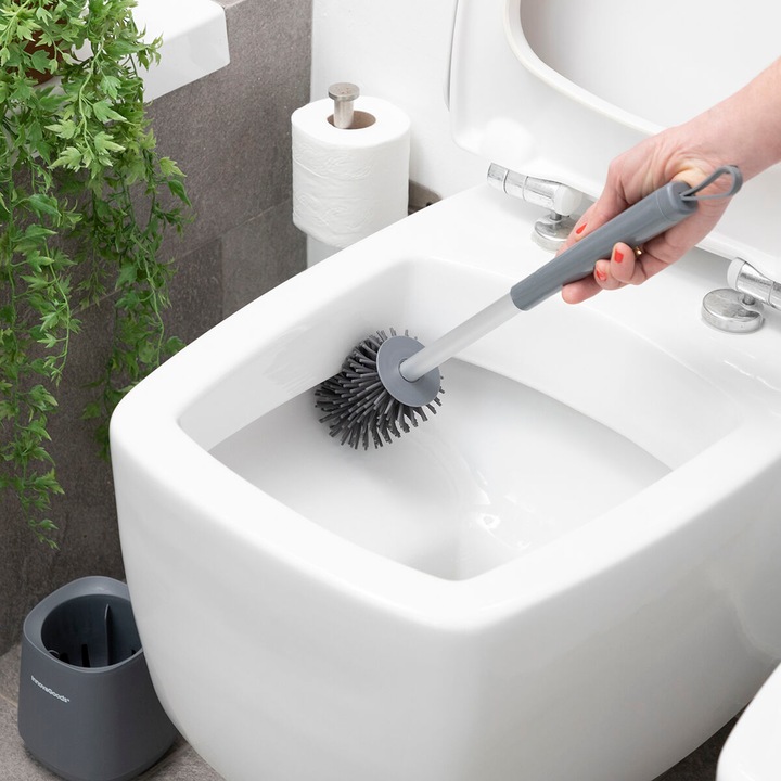 Image du produit InnovaGoods Brosse à WC en caoutchouc - Gris