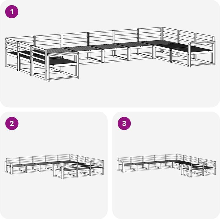 Produktbild vidaXL Outdoor-Sofa