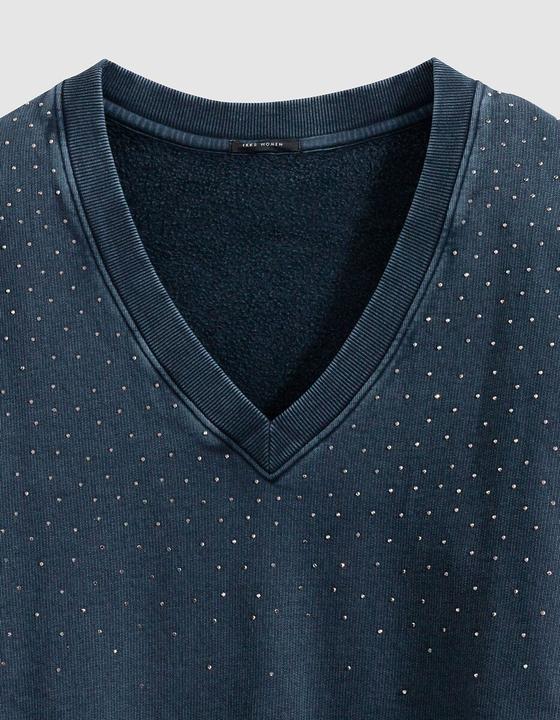 Image du produit Ikks Sweatshirt mit V-Ausschnitt und Strasssteinen (L)