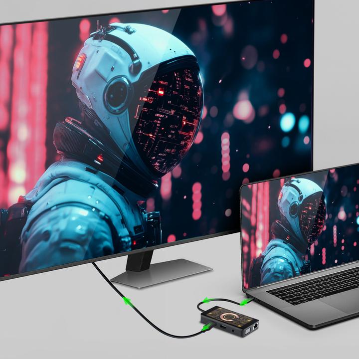 Immagine prodotto Qualo Transparent inductive charger with HUB function grey QTPB5-HUB-18