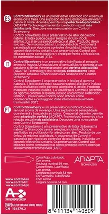 Actual product image Control Adapts Strawberry 12 Units (12 pcs.)