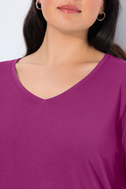 Produktbild Ulla Popken Shirt, Slim, V-Ausschnitt, Langarm (58)