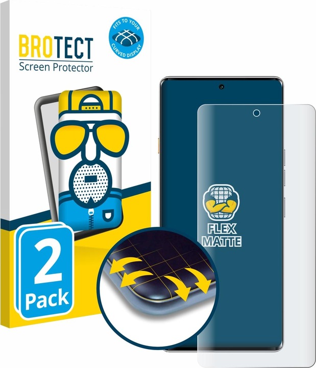 Actual product image BROTECT Full-Screen Protector Matte (2 Piece, Huawei Mate 40 Pro 5G)