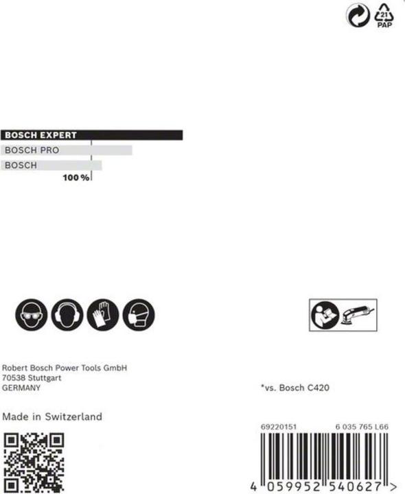 Actual product image Bosch Professional Zubehör EXPERT M480 Sanding net for delta sander, 93 mm, G 400, 5-pcs. (P400)