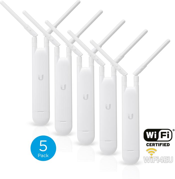 Immagine prodotto Ubiquiti UniFi AP-AC-M-5 MESH, confezione da 5 pezzi (867 Mbit/s)