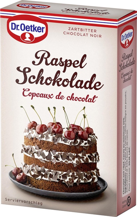 Produktbild Dr. Oetker Zuckerdekore Raspel Schokolade 100 g (100 x)