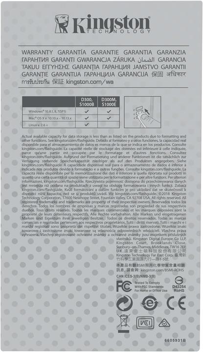 Actual product image Kingston IronKey Basic S1000 Encrypted (16 GB, USB-A)