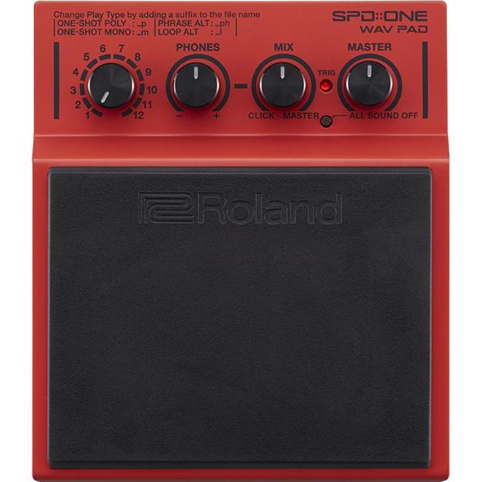 Roland SPD::ONE Wav (Gitarre, Drums), Effektpedal, Rot, Schwarz