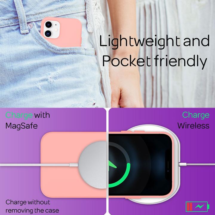 Immagine prodotto Nalia Custodia per cellulare in silicone liquido (Apple iPhone 12)