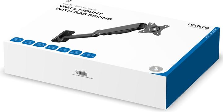 Produktbild Deltaco ARM-0360 (Wand, 32", 9 kg)