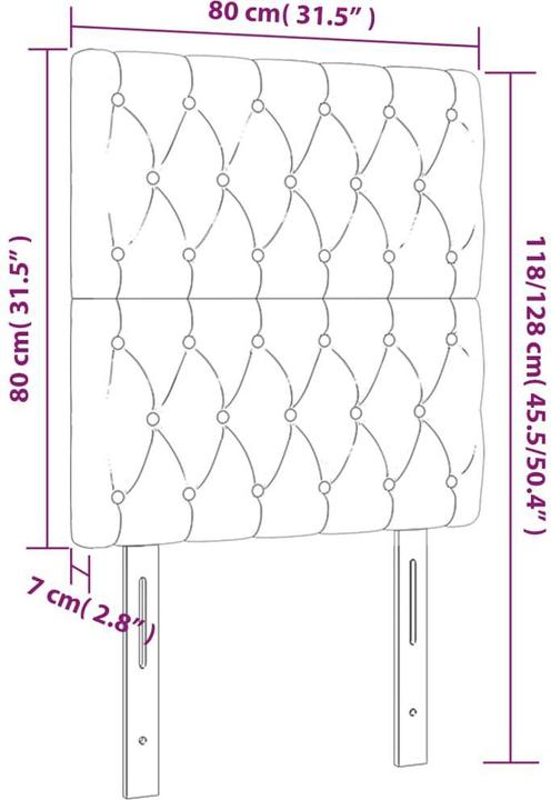 Image du produit vidaXL Naoma (80 x 7 x 78/88 cm)