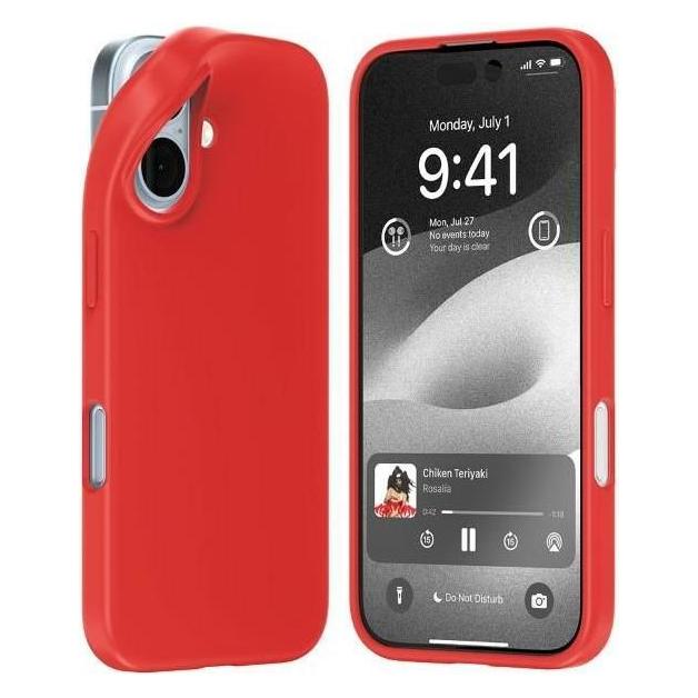 Mercury Rosso Morbido Iphone 16 6.1" Czerwony/ (Apple Iphone 16), Cover Smartphone,
