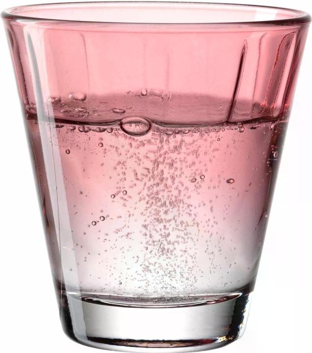 Immagine prodotto Leonardo Bicchiere Twist 215 ml, 4 pezzi, rosso, vetro (0.22 l, 1x)