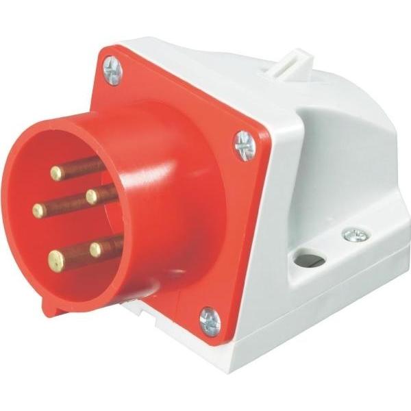 PCE, Pinzette, Receiver plug, fixed 16A 400V 3P + Z + N IP44 - 515-6