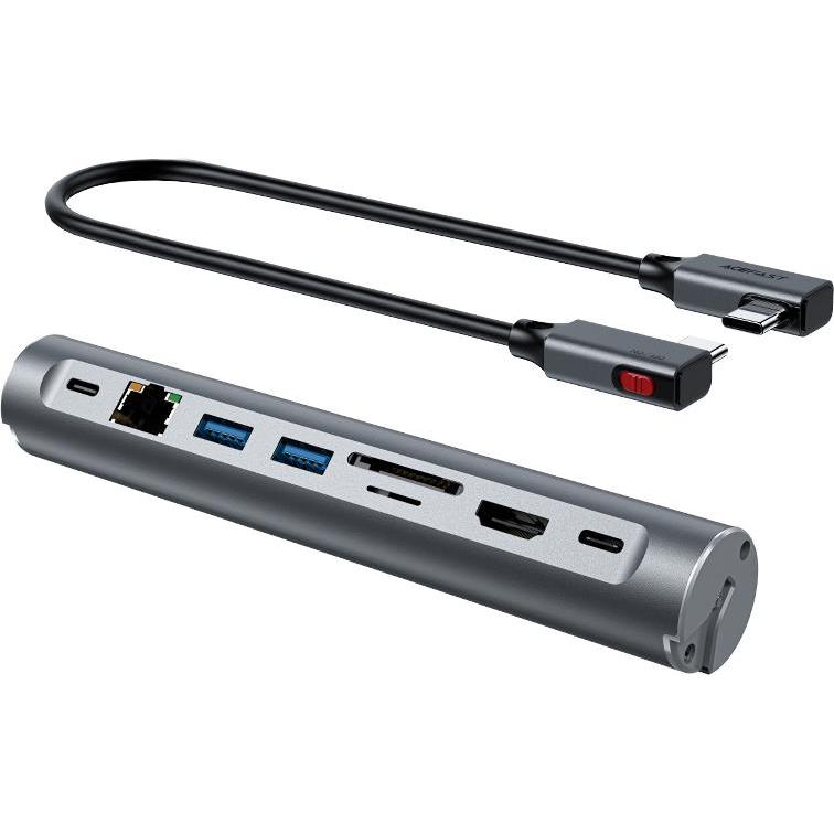 Thumbnail - Acefast E5 (USB-C), Dockingstation + USB Hub, Schwarz