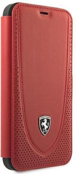 Produktbild Ferrari FEOGOFLBKP12LRE iPhone 12 Pro Max 6,7" czerwony/red book Off Track Perforated (Apple iPhone 12 Pro Max)