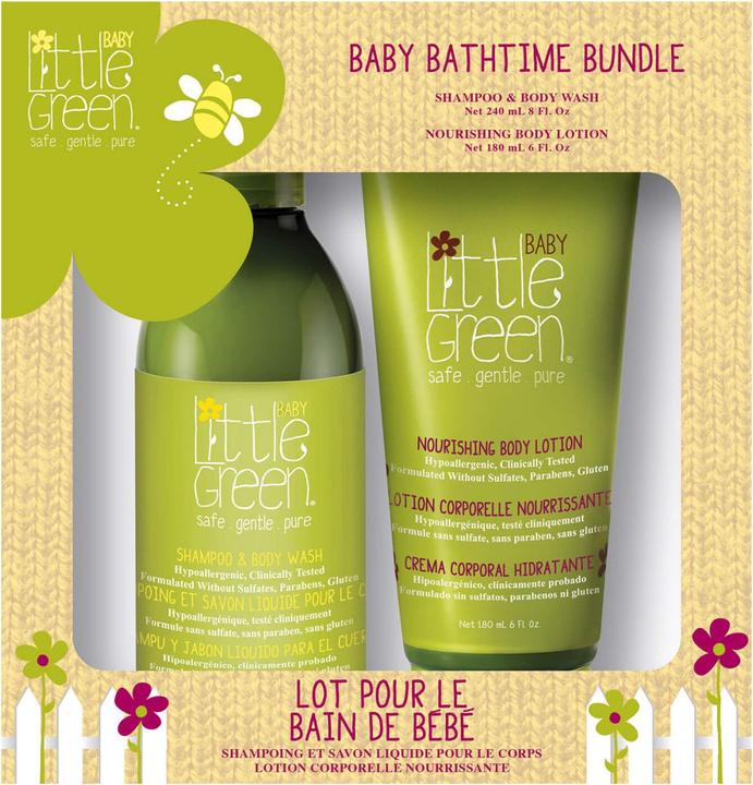 Actual product image Little Green Baby - Bathtime Bundle Duo