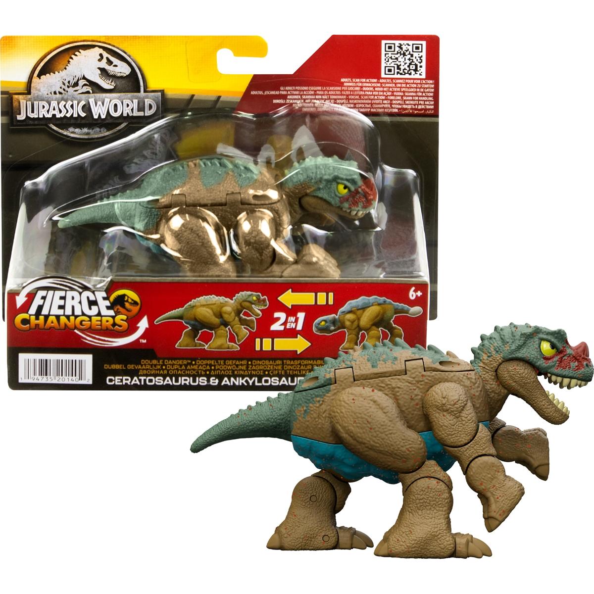 Jurassic World JW Fierce Changers Double Dangers sort.