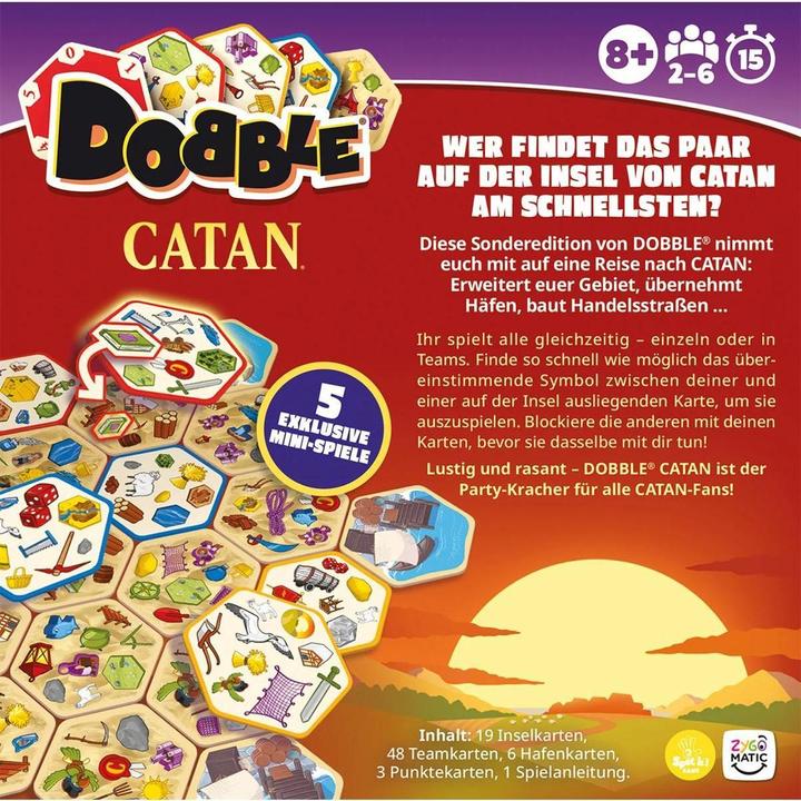 Produktbild Zygomatic Dobble Catan (Deutsch, 2 - 6 Spieler)