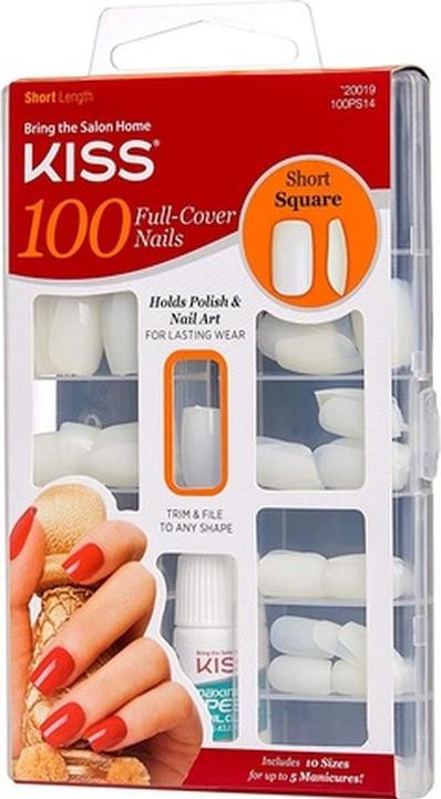 KISS French Manicure (Artificial nails, Short Square)